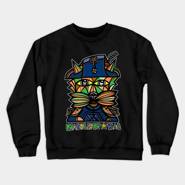 Napoleon Kat Crewneck Sweatshirt by The BuddaKats