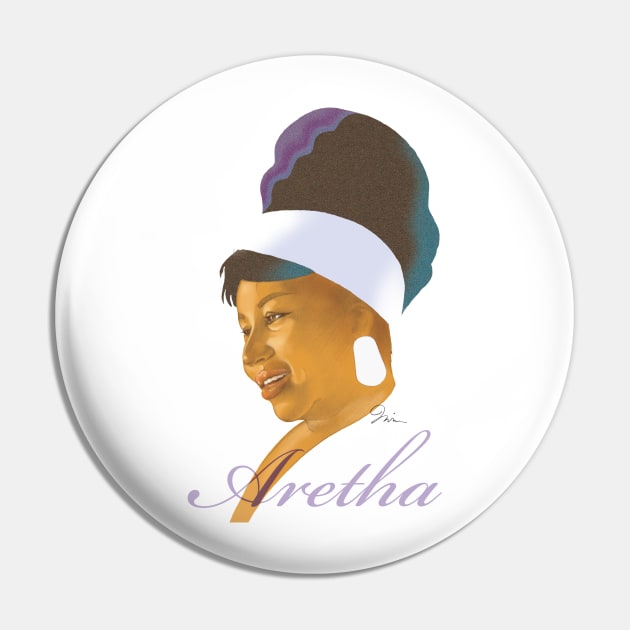 Aretha Franklin Pin by TrevorIrvin