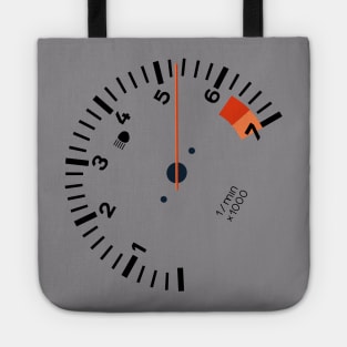 911 Sideways Tachometer (black) Tote