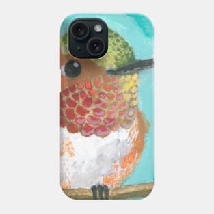 Rufous Sided Hummingbird Phone Case