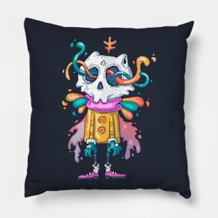 Monster skull creative cartoon Pillow