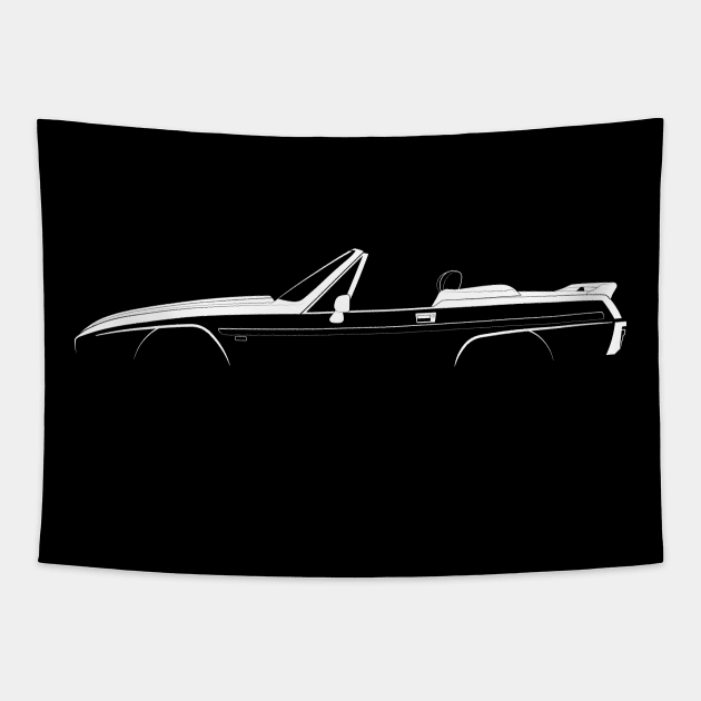 Reliant Scimitar SS1 Silhouette Tapestry by Car-Silhouettes