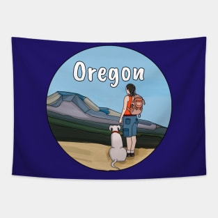 Hiking Oregon Tapestry