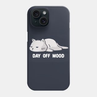 Day Off Mood Cute Lazy Cat Gift Phone Case