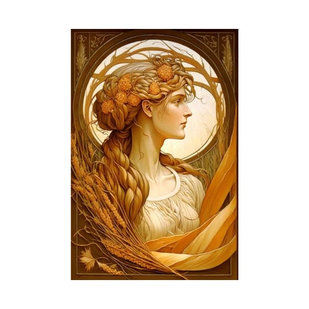 Goddess of the Harvest - Demeter by ArtNouveauChic