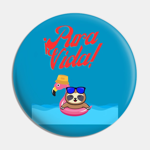 Pura Vida Pin by Space City Nicoya