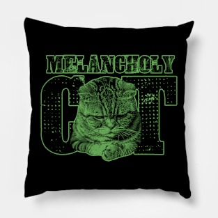 The Melancholy cat Pillow