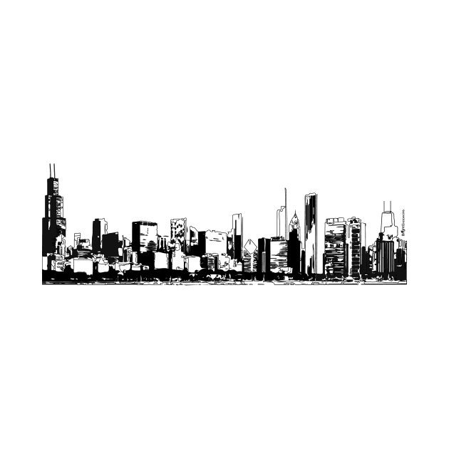 Chicago Skyline by BigBridgeStudios