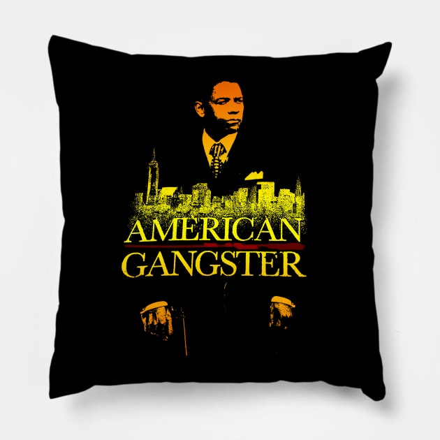 vintage american gangster Pillow by SYC Be Serious Podcast