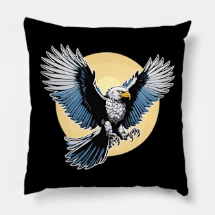 Eagle Illustration Pillow