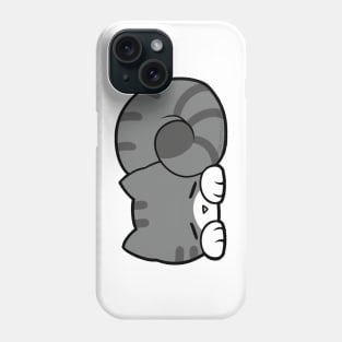 Sleepy Cat - Grey & White Phone Case