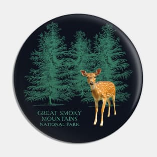 Great Smoky Mountains National Park Vintage Design Souvenir Pin