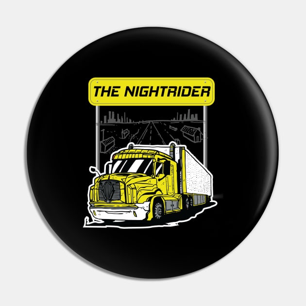 Funny Trucker Truck Driver Big Rig Semi 18 Wheeler Trucking Pin by Riffize