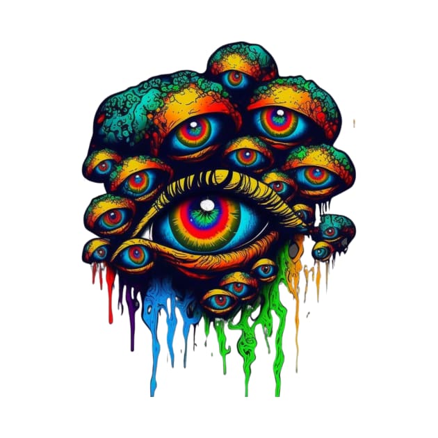 Mushroom Eyes by MindTankArt