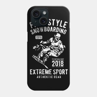 Free Style Snowboarding Phone Case