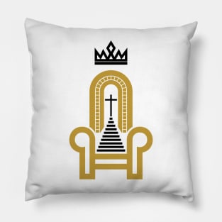 Christian illustration. Throne of the Lord and Savior Jesus Christ. Pillow