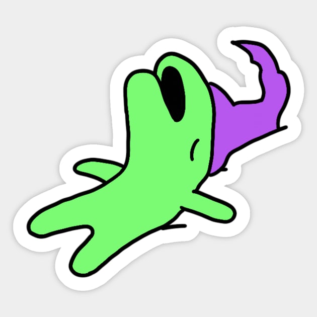 Glep sleeping Smiling Friends - Smiling Friends - Sticker | TeePublic