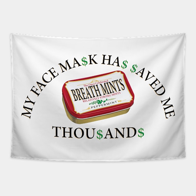 Face Mask Breath Mints - Black Tapestry by albinochicken