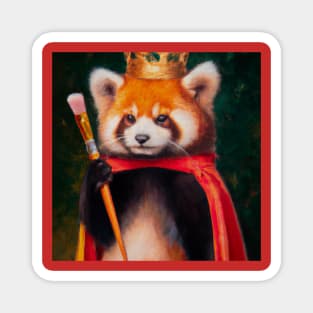 Royal Red Panda Magnet