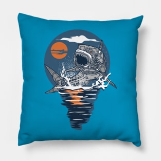 SHARK STEAMPUNK ART Pillow