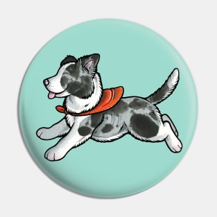 Border Collie Puppy Pin