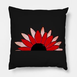 Sunflower half 2 Pillow