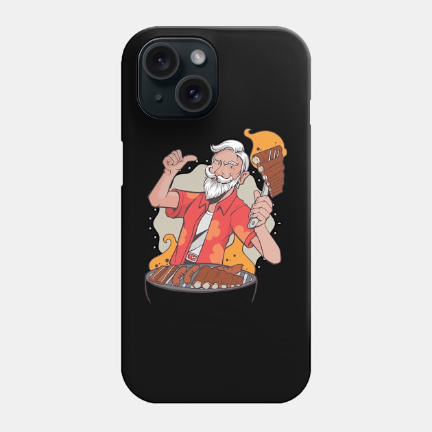 Cook Barbecue BBQ Grilling Phone Case by BK55