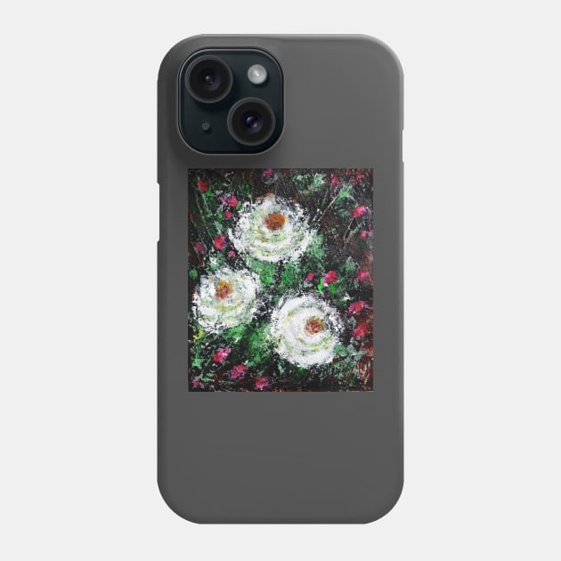 White Roses Phone Case by IGDecorArt