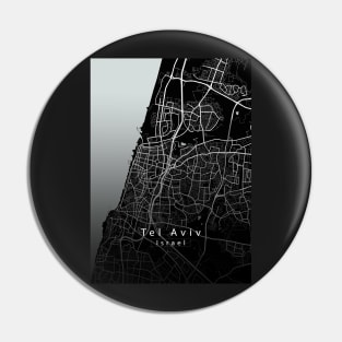 Tel Aviv Israel City Map dark Pin