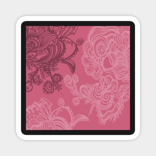 abstract design in pink Magnet