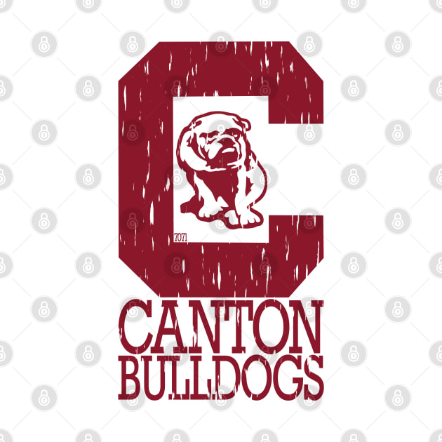 Vintage Canton Bulldogs by 7071