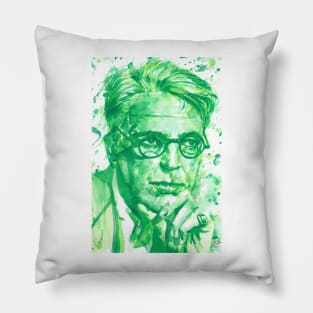 W. B. YEATS - watercolor portrait .2 Pillow