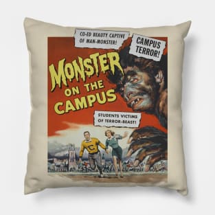 Monster On The Campus Movie Poster Pillow