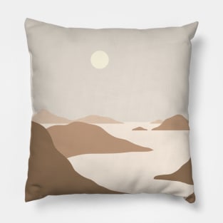 Landscape Neutral tones Pillow