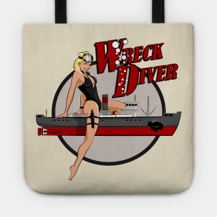 Wreck Diver Pinup Tote