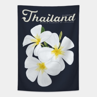 Plumeria Native Flowers of Thailand Tapestry