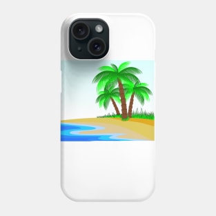 Minimalist Palm Tree Design Phone Case