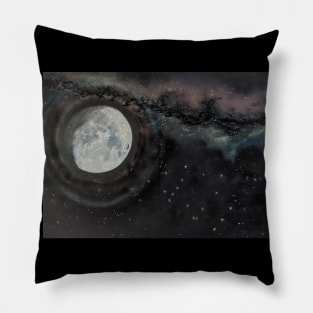 Gibbous Moon and Gemini Stars Pillow