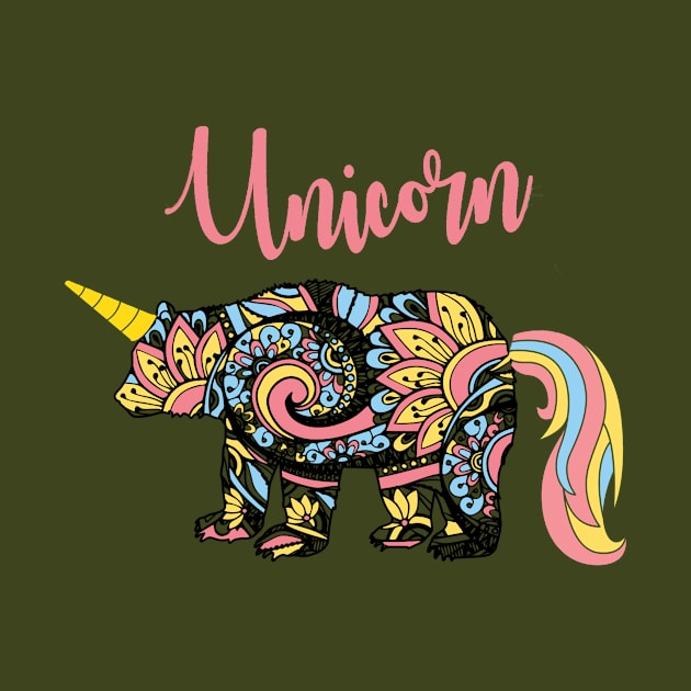 Unibear or Bearicorn by strawberrymonkee