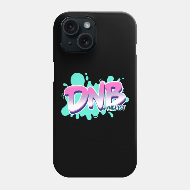 DNB - Junglist Splat Phone Case by DISCOTHREADZ 