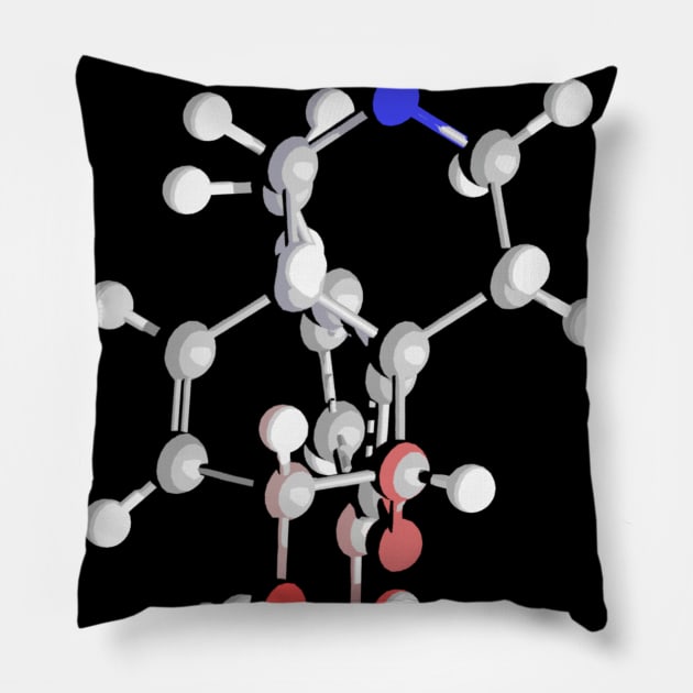 Codeine Molecule Pillow by ChemECool