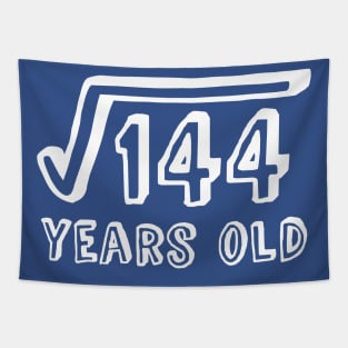 Square Root of 144 Years Old (12th birthday) Tapestry