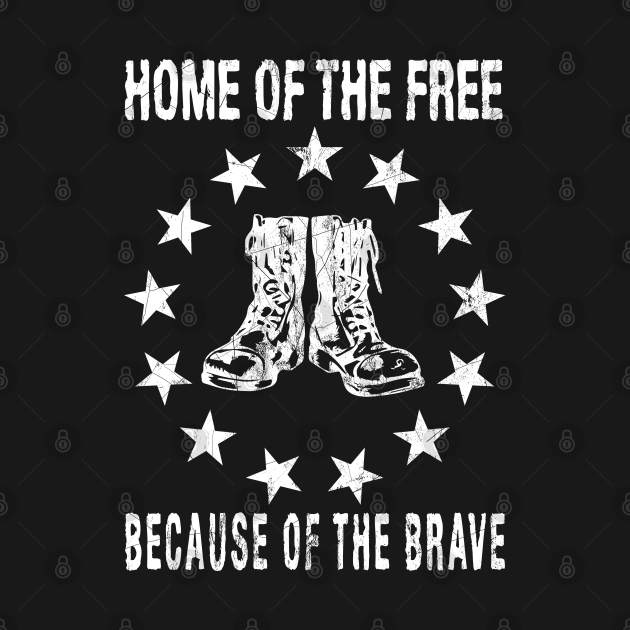 home of the free because of the brave svg