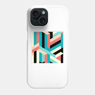 Abstract 3d  isometric buildings Phone Case