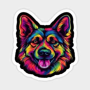 German Shepherd Smiling Magnet