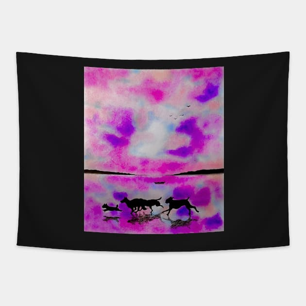 DOG DAYS OF SUMMER Tapestry by kazartsy