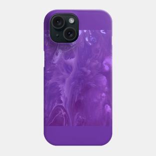 Purple Cells Acrylic Fluid Art Abstract Print Phone Case