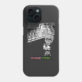 Broadway Zombie Sunset Ghoulevard Theatre Program Phone Case