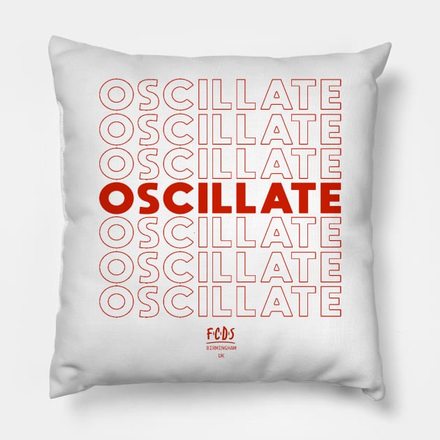 OSCILLATE! Pillow by sinewave_labs
