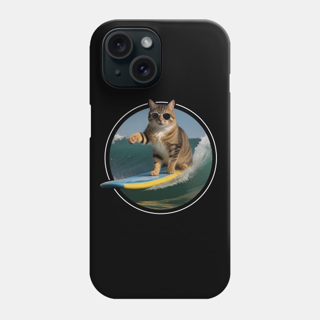 SURFER CAT Phone Case by JWOLF